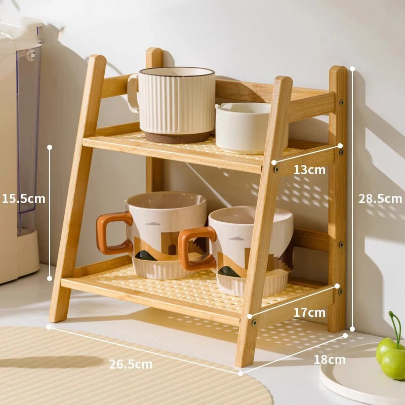 Bamboo Countertop Organizer