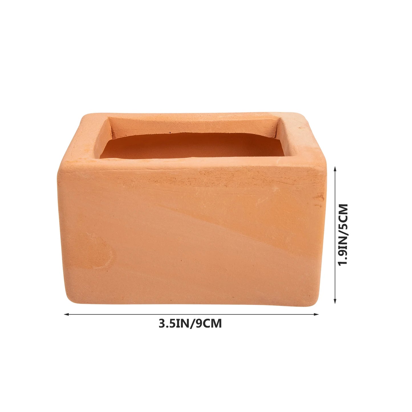 Square Terracotta Plant Pot Set