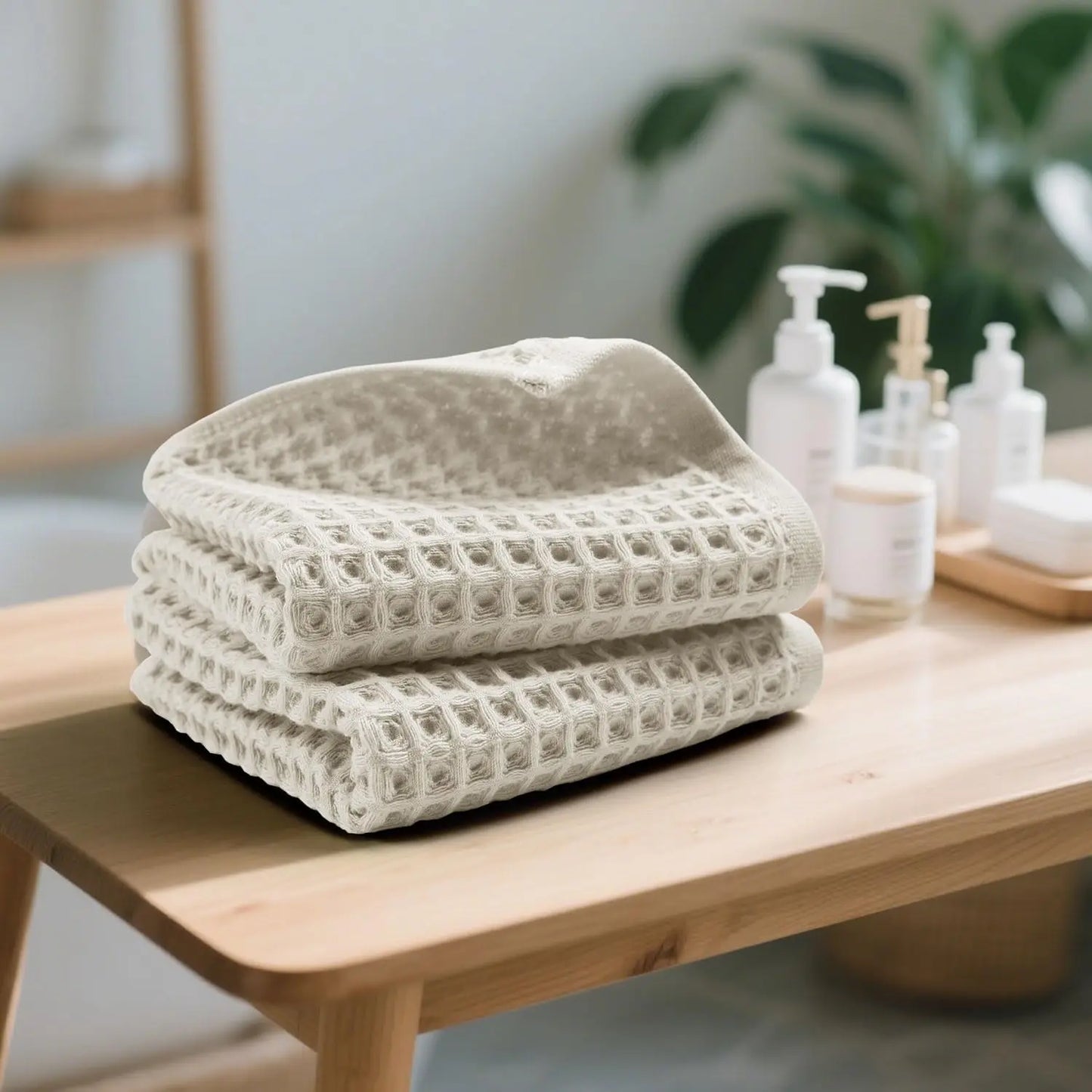 Waffle Linen Hand Towel