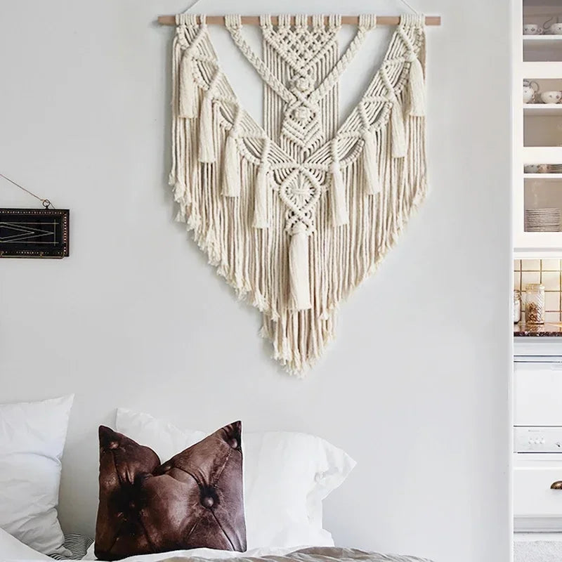 Boho Macrame Wall Hanging Art