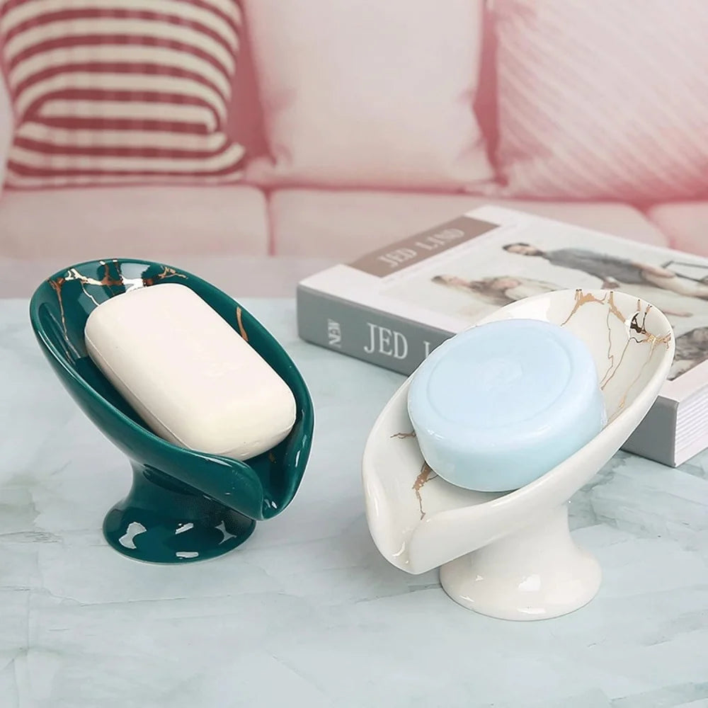 Ceramic Leaf Soap Dish