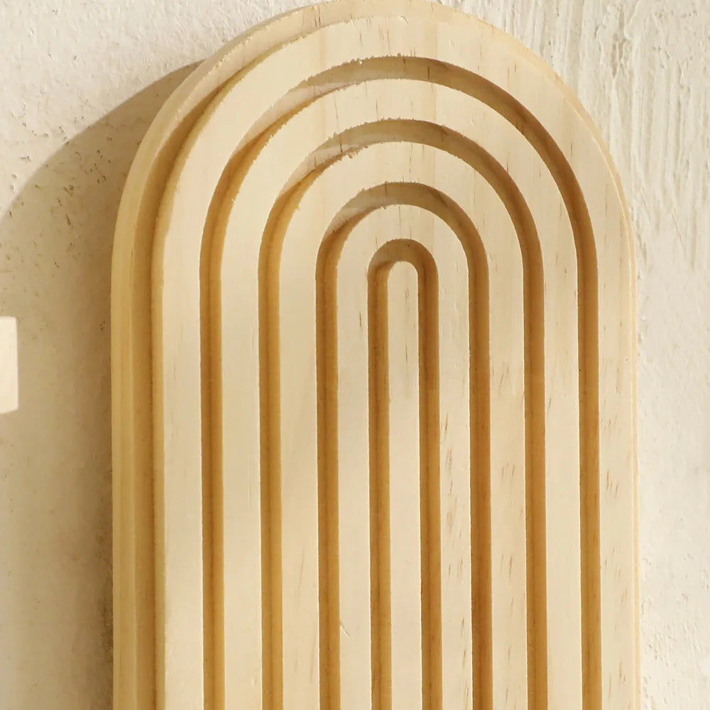 Boho Wooden Wall Shelf Plant Stand