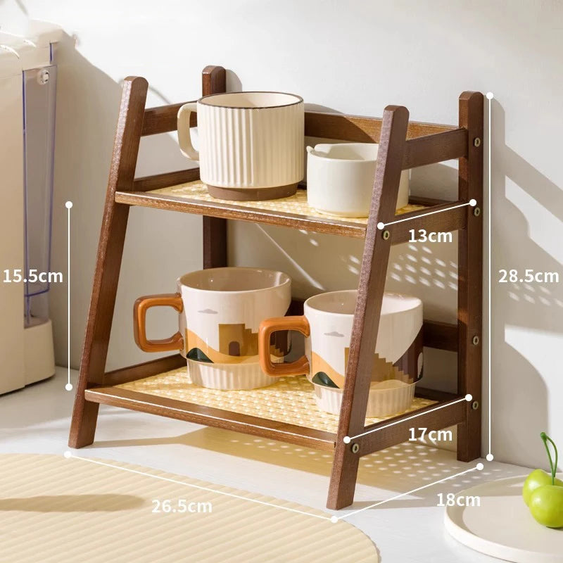 Bamboo Countertop Organizer