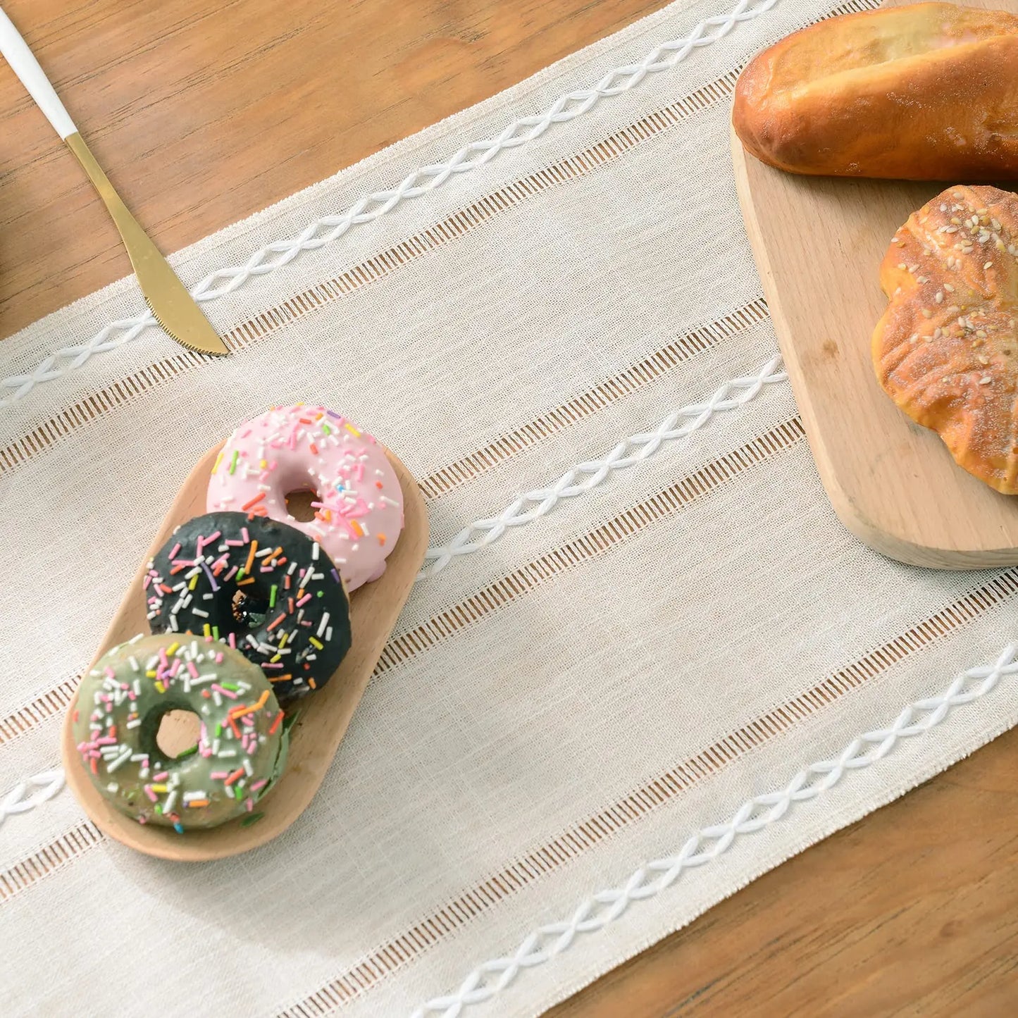 Linen Farmhouse Table Runner