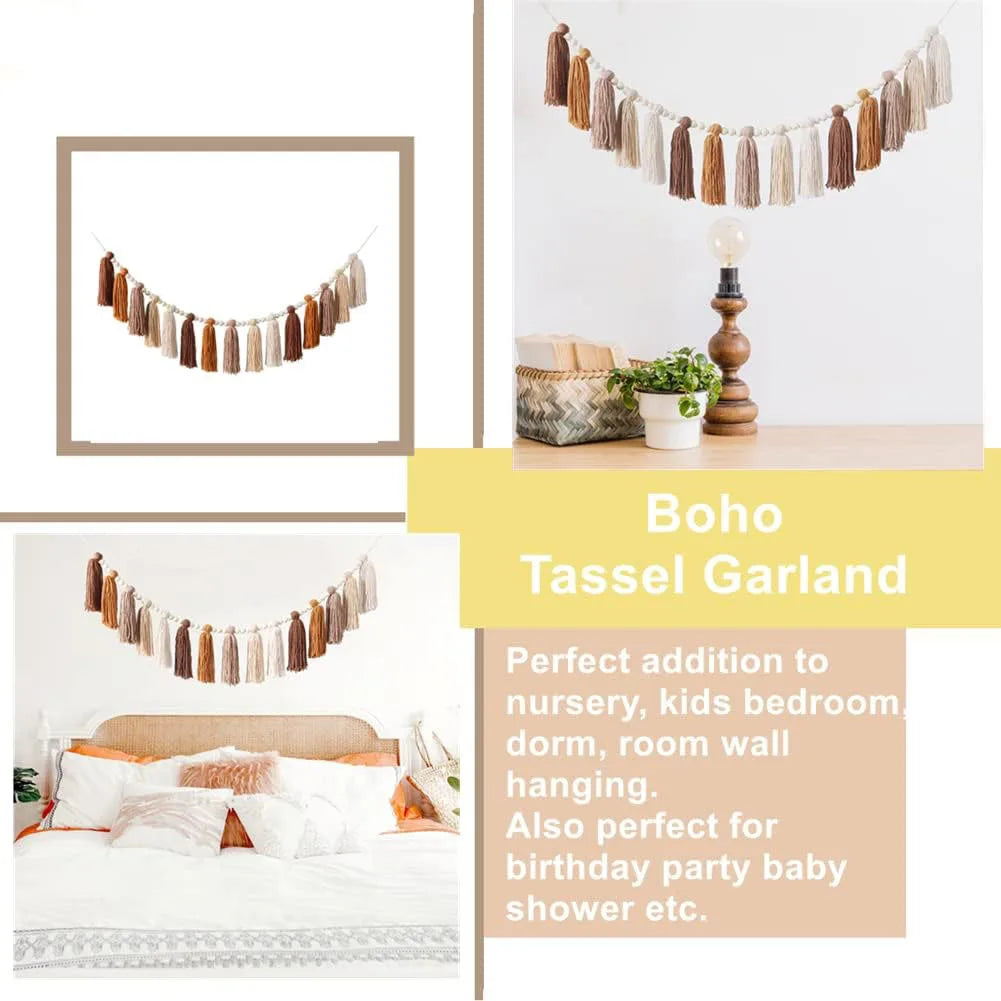 Boho Tassel Wall Garland