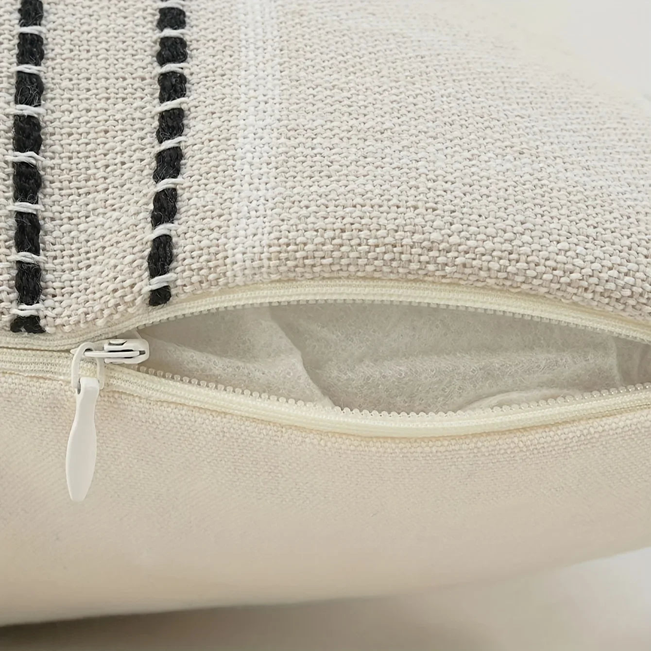Boho Linen Throw Pillow Cover