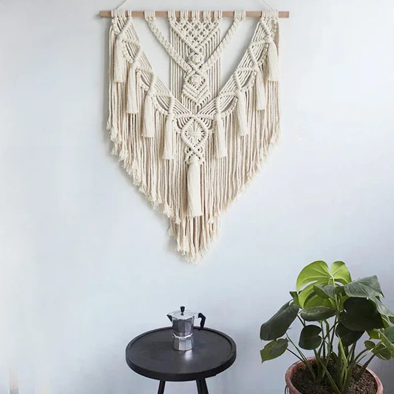Boho Macrame Wall Hanging Art