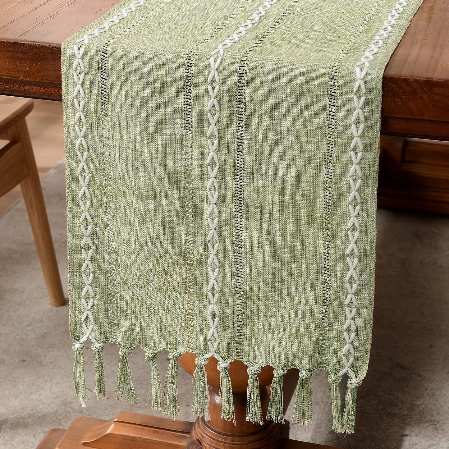 Linen Farmhouse Table Runner