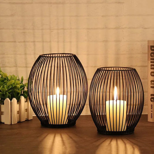 Black Wire Candle Lantern