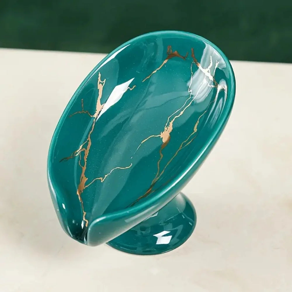 Ceramic Leaf Soap Dish