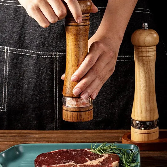 Wooden Salt and Pepper Grinder Set
