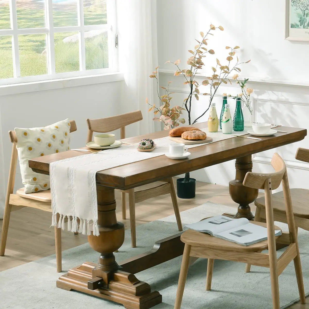 Linen Farmhouse Table Runner