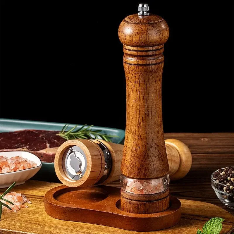 Wooden Salt and Pepper Grinder Set