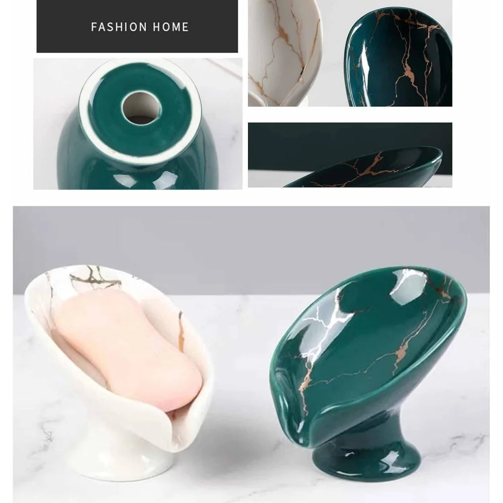 Ceramic Leaf Soap Dish