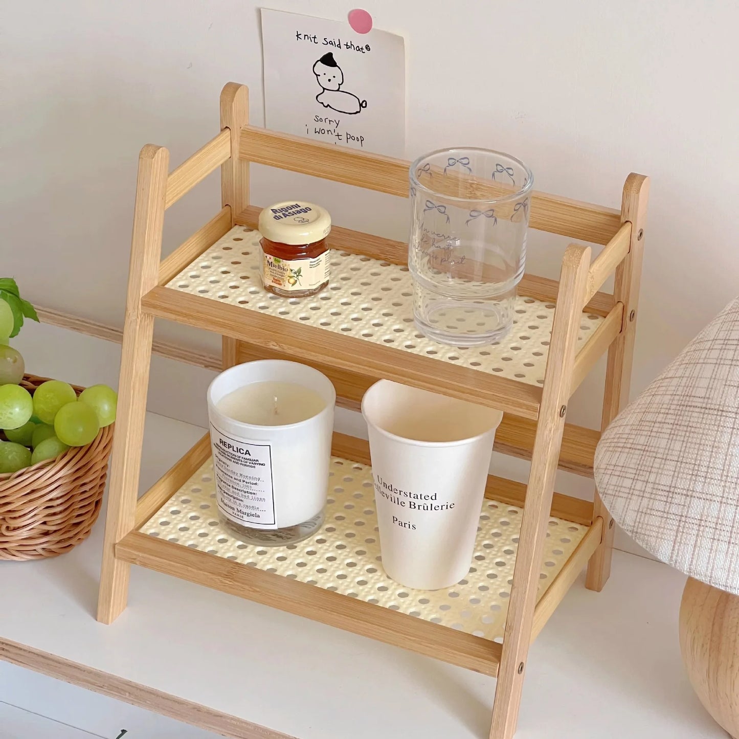 Bamboo Countertop Organizer
