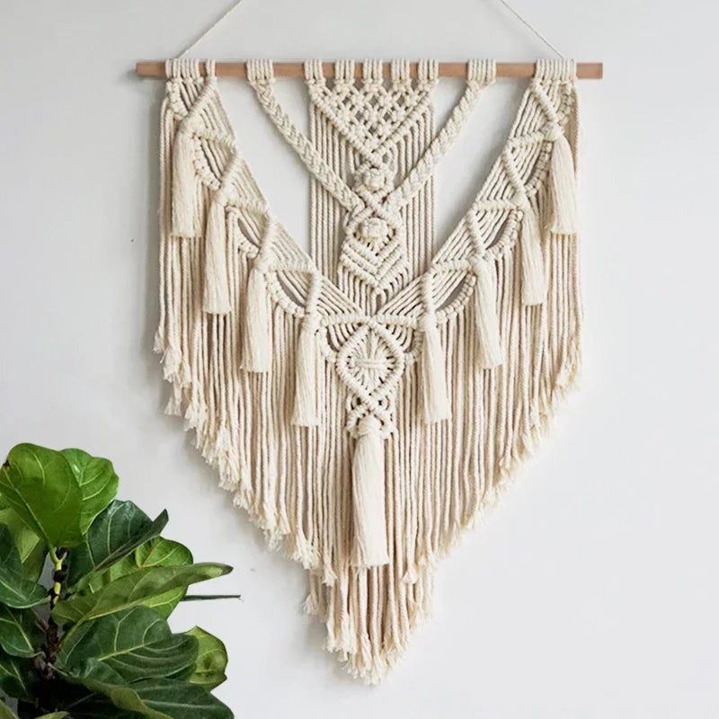 Boho Macrame Wall Hanging Art
